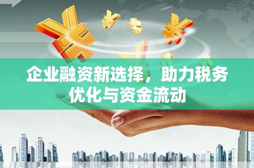 永寿企业融资新选择，助力税务优化与资金流动