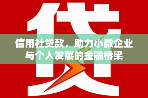 永寿信用社贷款，助力小微企业与个人发展的金融桥梁
