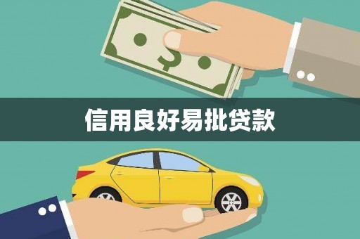 永寿信用良好易批贷款