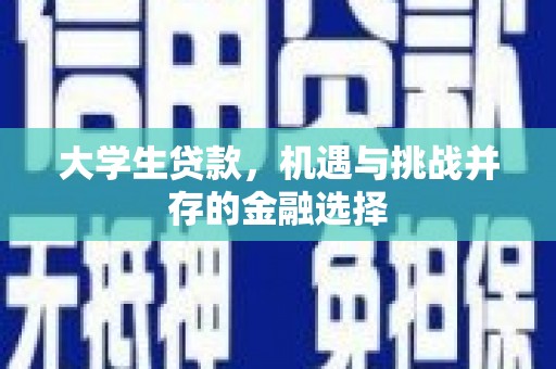 永寿大学生贷款，机遇与挑战并存的金融选择