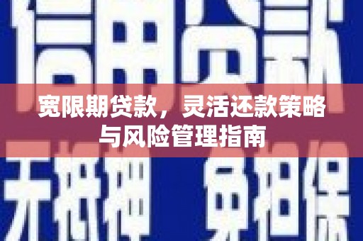 永寿宽限期贷款，灵活还款策略与风险管理指南