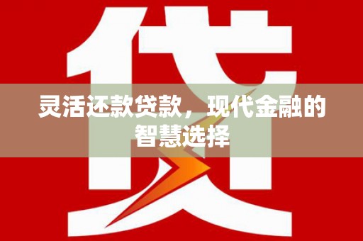 永寿灵活还款贷款，现代金融的智慧选择