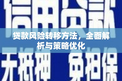 永寿贷款风险转移方法，全面解析与策略优化