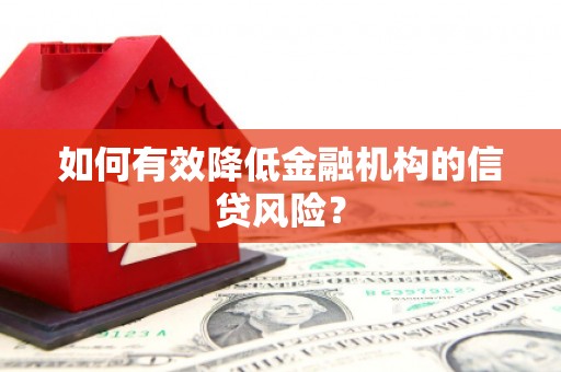 永寿如何有效降低金融机构的信贷风险？