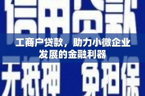 永寿工商户贷款，助力小微企业发展的金融利器