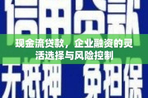 永寿现金流贷款，企业融资的灵活选择与风险控制