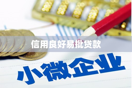 永寿信用良好易批贷款