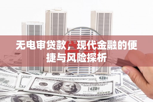 永寿无电审贷款，现代金融的便捷与风险探析