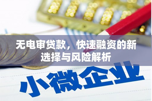 永寿无电审贷款，快速融资的新选择与风险解析