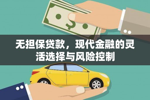 永寿无担保贷款，现代金融的灵活选择与风险控制