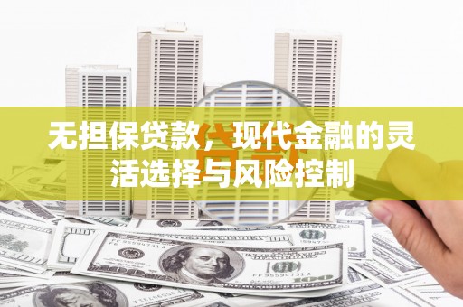 永寿无担保贷款，现代金融的灵活选择与风险控制