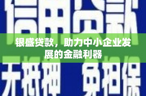 永寿银盛贷款，助力中小企业发展的金融利器