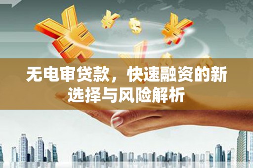 永寿无电审贷款，快速融资的新选择与风险解析