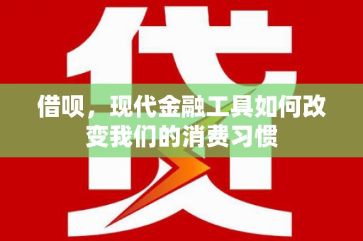 永寿借呗，现代金融工具如何改变我们的消费习惯