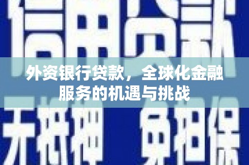 永寿外资银行贷款，全球化金融服务的机遇与挑战
