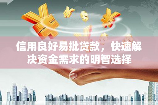 永寿信用良好易批贷款，快速解决资金需求的明智选择