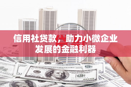 永寿信用社贷款，助力小微企业发展的金融利器