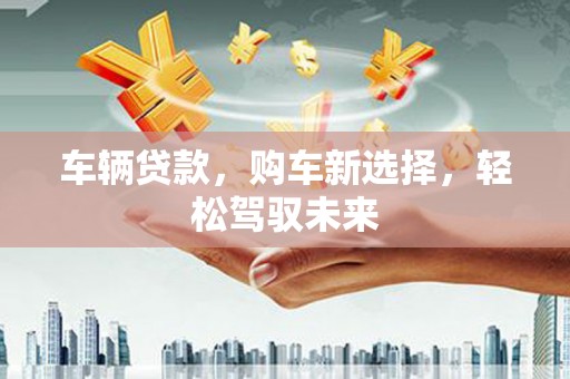 永寿车辆贷款，购车新选择，轻松驾驭未来