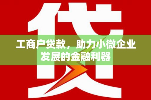 永寿工商户贷款，助力小微企业发展的金融利器