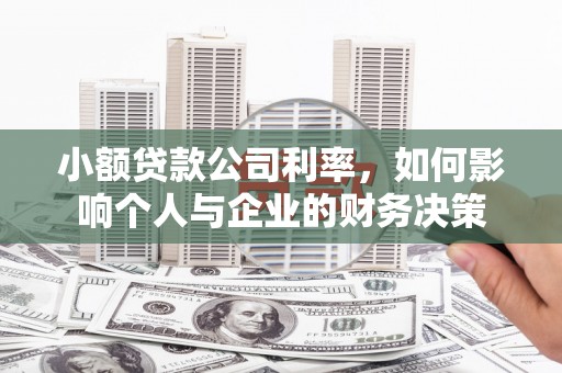 永寿小额贷款公司利率，如何影响个人与企业的财务决策