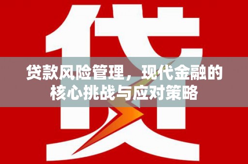 永寿贷款风险管理，现代金融的核心挑战与应对策略