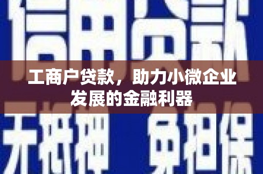 永寿工商户贷款，助力小微企业发展的金融利器
