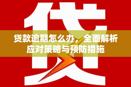 永寿贷款逾期怎么办，全面解析应对策略与预防措施