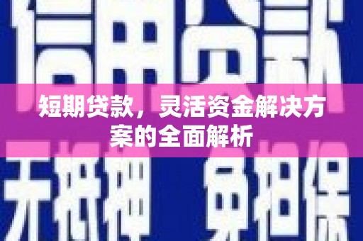 永寿短期贷款，灵活资金解决方案的全面解析