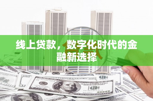 永寿线上贷款，数字化时代的金融新选择