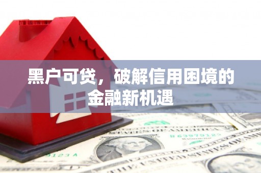 永寿黑户可贷，破解信用困境的金融新机遇