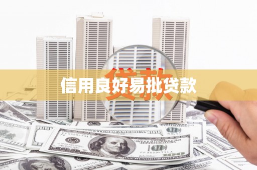 永寿信用良好易批贷款