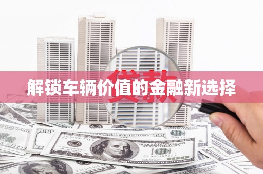 永寿解锁车辆价值的金融新选择