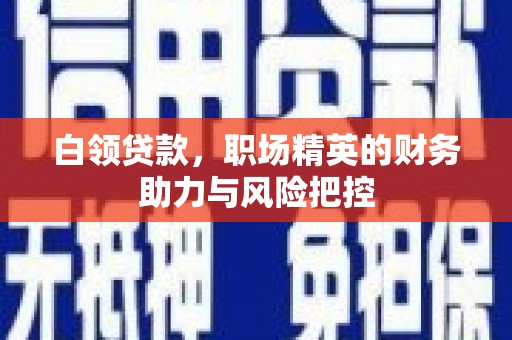 永寿白领贷款，职场精英的财务助力与风险把控